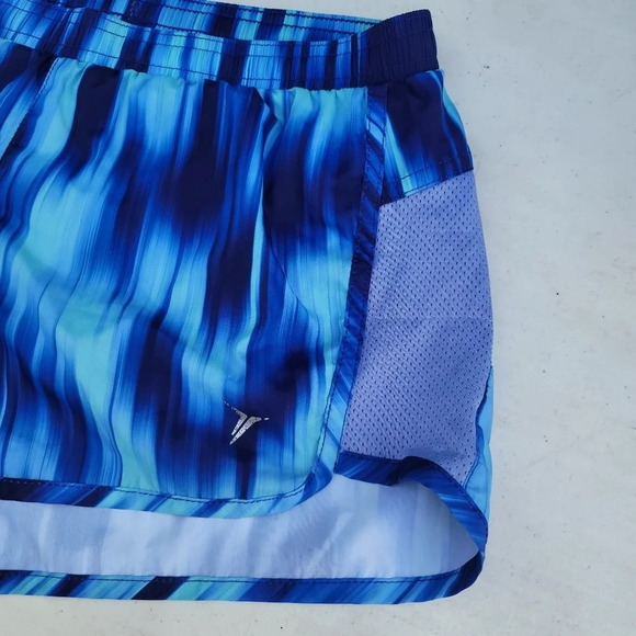 Old Navy Active Shorts Women Medium Blue Semi Fitted Lined Drawstring Running XS - Picture 2 of 8